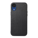 For Samsung Galaxy A03 Core Wood Texture PU Phone Case(Black)