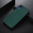 For Samsung Galaxy A03 Core Wood Texture PU Phone Case(Green)
