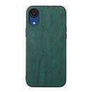 For Samsung Galaxy A03 Core Wood Texture PU Phone Case(Green)
