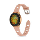 20mm Ring Buckle Silicone Watch Band(Pink)