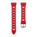 22mm Ring Buckle Silicone Watch Band(Pink)
