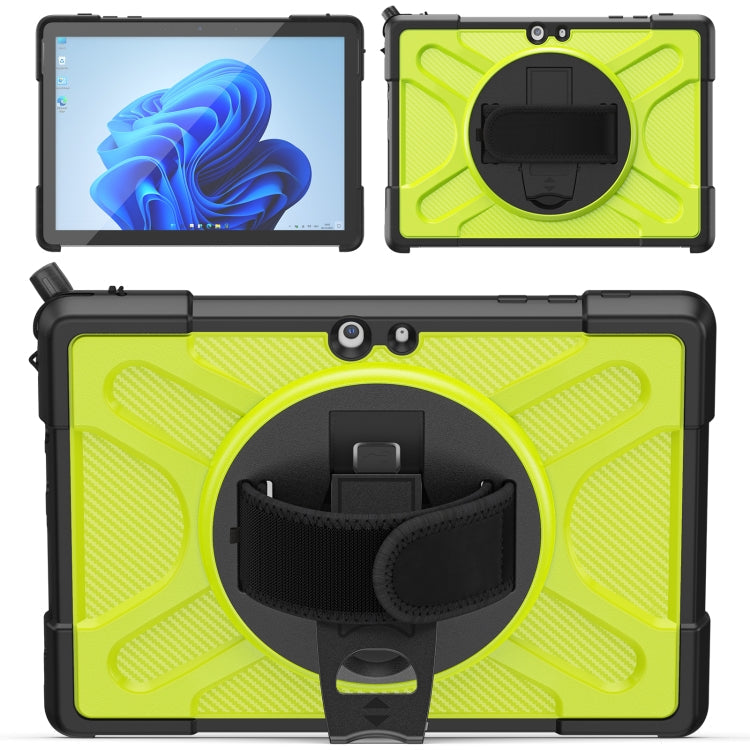 For MicroSoft Surface Go 1 / 2 / 3 TPU + PC Tablet Case(Yellow Green)