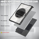 For MicroSoft Surface Pro 4 / 5 / 6 / 7 TPU + PC Tablet Case(Transparent)