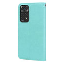 For Redmi Note 11 Global Version / Note 11S 4G Global Version Rose Embossed Leather Phone Case(Green)