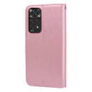 For Redmi Note 11 Global Version / Note 11S 4G Global Version Rose Embossed Leather Phone Case(Rose Gold)