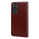 For Redmi Note 11 Global Version / Note 11S 4G Global Version Rose Embossed Leather Phone Case(Brown)