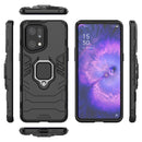 For OPPO Find X5 Pro Magnetic Ring Holder PC + TPU Phone Case(Black)