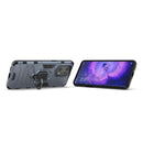 For OPPO Find X5 Pro Magnetic Ring Holder PC + TPU Phone Case(Navy Blue)