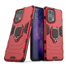 For OPPO Find X5 Pro Magnetic Ring Holder PC + TPU Phone Case(Red)