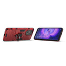 For OPPO Find X5 Pro Magnetic Ring Holder PC + TPU Phone Case(Red)