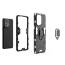 For OPPO Find X5 Pro Magnetic Ring Holder PC + TPU Phone Case(Red)