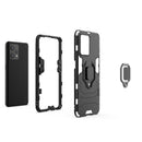 For OPPO Realme 9 Pro+ Magnetic Ring Holder PC + TPU Phone Case(Black)