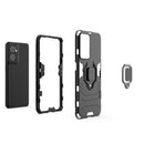 For OnePlus Nord CE 2 5G Magnetic Ring Holder PC + TPU Phone Case(Black)
