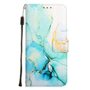 For OnePlus Nord N200 5G & OPPO A74 5G PT003 Marble Pattern Flip Leather Phone Case(Green LS003)