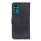 For Motorola Moto G22 KHAZNEH Retro Texture Leather Phone Case(Black)