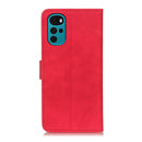 For Motorola Moto G22 KHAZNEH Retro Texture Leather Phone Case(Red)
