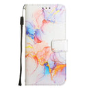 For Xiaomi 12 Pro PT003 Marble Pattern Flip Leather Phone Case(Galaxy Marble White LS004)