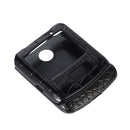 For Motorola Moto Razr 5G Crocodile Top Layer Cowhide Leather Phone Case(Black)