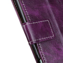 For Motorola Moto G22 Retro Crazy Horse Texture Flip Leather Phone Case(Purple)