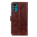 For Motorola Moto G22 Retro Crazy Horse Texture Flip Leather Phone Case(Brown)