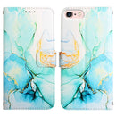 For iPhone SE 2022 / SE 2020 / 8 / 7 PT003 Marble Pattern Flip Leather Phone Case(LS003)