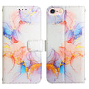 For iPhone SE 2022 / SE 2020 / 8 / 7 PT003 Marble Pattern Flip Leather Phone Case(LS004)