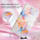 For iPhone SE 2022 / SE 2020 / 8 / 7 PT003 Marble Pattern Flip Leather Phone Case(LS004)