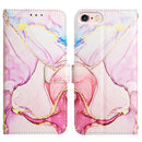 For iPhone SE 2022 / SE 2020 / 8 / 7 PT003 Marble Pattern Flip Leather Phone Case(LS005)