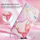 For iPhone SE 2022 / SE 2020 / 8 / 7 PT003 Marble Pattern Flip Leather Phone Case(LS005)