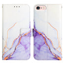 PT003 Marble Pattern Flip Leather Phone Case For iPhone SE 2022 / SE 2020 / 8 / 7(LS006)