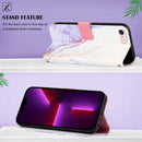 PT003 Marble Pattern Flip Leather Phone Case For iPhone SE 2022 / SE 2020 / 8 / 7(LS006)