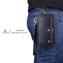For iPhone 7 Plus / 8 Plus POLA Multi-function Fashion Zipper Magnetic Horizontal Flip Leather Case with Card Slots & Wallet & Photo Frame & Lanyard(Black)