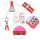 For Samsung Galaxy A33 5G Starry Sky Solid Color Series Shockproof PC + TPU Protective Phone Case with Neck Strap(Red)