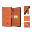 For iPhone XS Max POLA Multi-function Fashion Magnetic Horizontal Flip Leather Case with Card Slots & Wallet & Photo Frame & Holder(Brown)