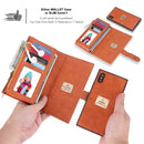 For iPhone XS Max POLA Multi-function Fashion Magnetic Horizontal Flip Leather Case with Card Slots & Wallet & Photo Frame & Holder(Brown)