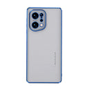 For OPPO Find X5 Pro Electroplated Frosted Phone Case(Blue)