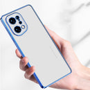 For OPPO Find X5 Pro Electroplated Frosted Phone Case(Blue)