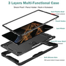 For Samsung Galaxy Tab S8 Ultra Silicone + PC Shockproof Protective Tablet Case(Black)