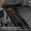 For Samsung Galaxy Tab S8 Ultra Silicone + PC Shockproof Protective Tablet Case(Black)