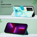 For Samsung Galaxy A13 5G PT003 Marble Pattern Flip Leather Phone Case(LS003)