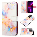 For Samsung Galaxy A53 5G PT003 Marble Pattern Flip Leather Phone Case(LS004)