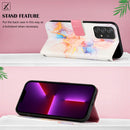 For Samsung Galaxy A53 5G PT003 Marble Pattern Flip Leather Phone Case(LS004)