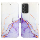 For Samsung Galaxy A53 5G PT003 Marble Pattern Flip Leather Phone Case(LS006)