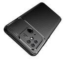 For Xiaomi Redmi 10C Carbon Fiber Texture Shockproof TPU Phone Case(Black)