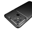 For Xiaomi Redmi 10C Carbon Fiber Texture Shockproof TPU Phone Case(Blue)