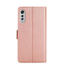 For LG Velvet Ultra-thin Voltage Side Buckle PU + TPU Leather Phone Case(Rose Gold)
