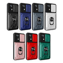 For Xiaomi Poco X4 Pro 5G Sliding Camshield TPU+PC Phone Case with Card Slot(Black)