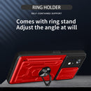 For Xiaomi Poco X4 Pro 5G Sliding Camshield TPU+PC Phone Case with Card Slot(Red)