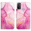 For OPPO A53 / A32 / A53s / A33 2020 PT003 Marble Pattern Flip Leather Phone Case(LS001)