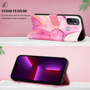 For OPPO A53 / A32 / A53s / A33 2020 PT003 Marble Pattern Flip Leather Phone Case(LS001)
